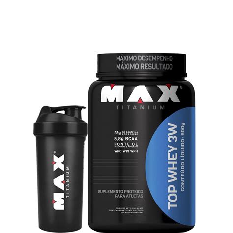 Top Whey W G Max Titanium Morango Submarino