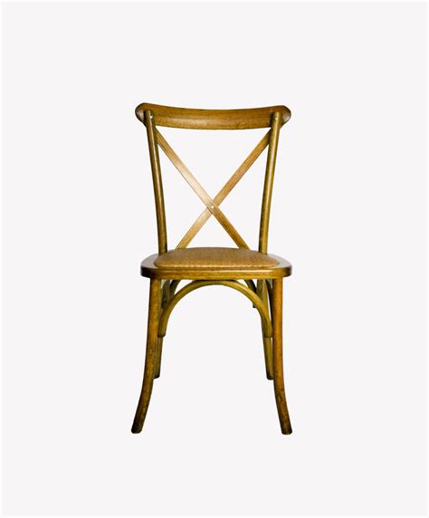 Oak Cross Back Chair Wooden Axis Events