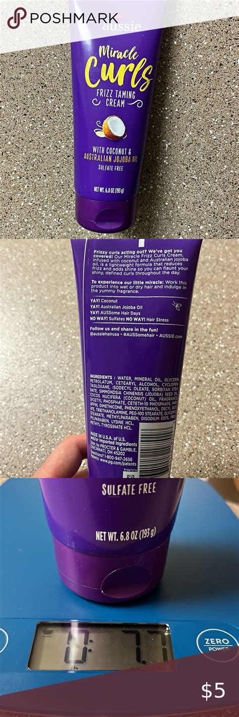 Free With Purchase Aussie Miracle Curls Frizz Taming Cream Aussie