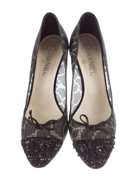 Chanel Mesh Cap Toe Pumps Shoes Cha The Realreal