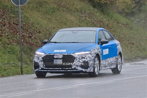 2024 Audi A3 Sedan Makes Spy Debut Hiding Minor Changes | Carscoops