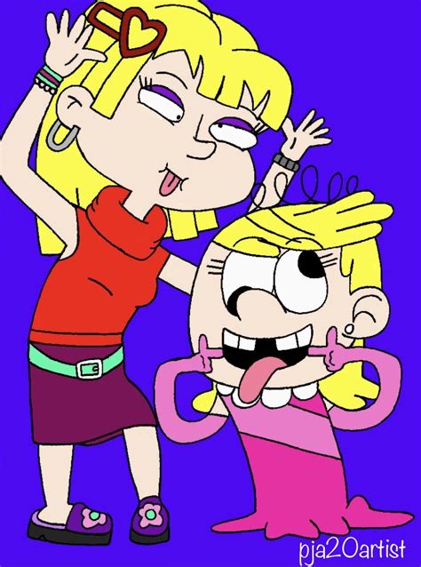 Angelica Pickles And Lola Loud Funny Face By Pja Productions On