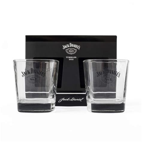 Buy Jack Daniels Official Jack Daniels Whiskey Glasses Set Of 2 Licensed Jack Daniel S Old No