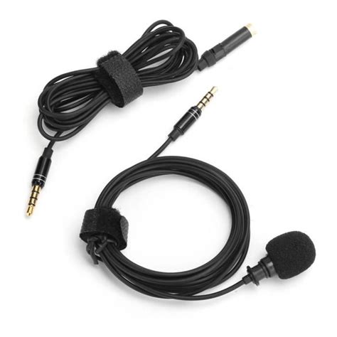 Yosoo Microphone D Enregistrement Microphone Lavalier Professionnel