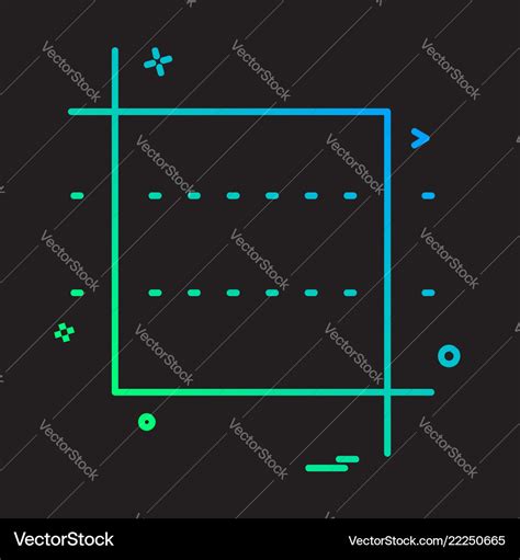 Square icon design Royalty Free Vector Image - VectorStock