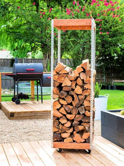 25 Homemade DIY Firewood Rack Plans for Storage