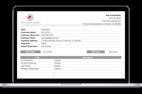 HVAC Scope Of Work Template Housecall Pro