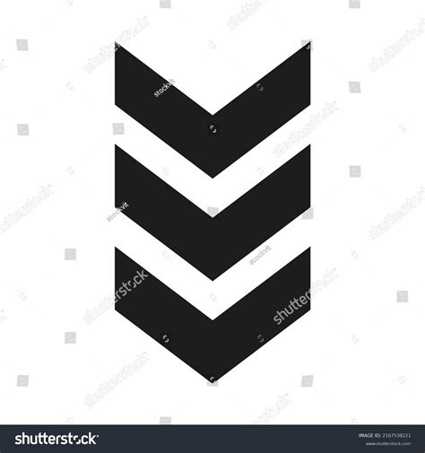 Arrow Chevron Symbol Black Arrows Symbols Stock Vector Royalty Free