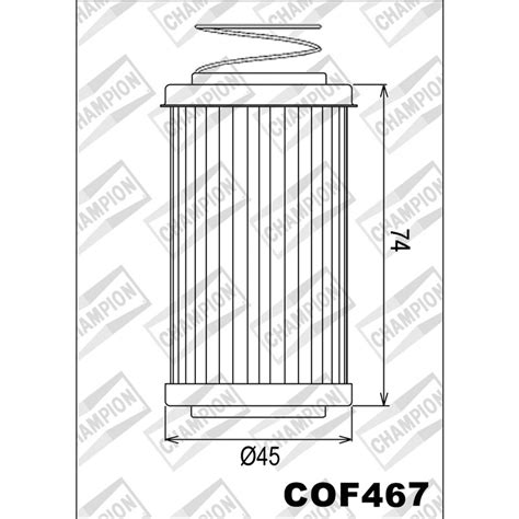 Champion Cof Filtro De Aceite Tracalo