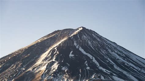 Mount Fuji with less Snow on Top of Its Peak Stock Photo - Image of cold, beauty: 115568756