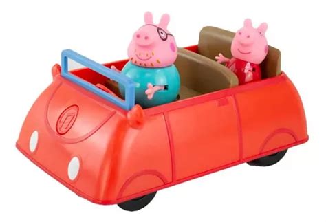 Conjunto Bonecos Peppa Pig Carro Som Papai Pig Original