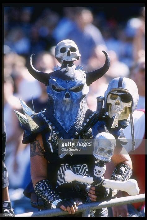 Fans Of The Oakland Raiders Watches A Preseason Game Against The New