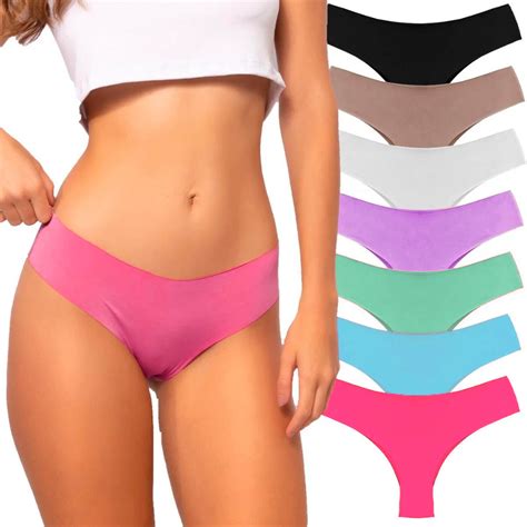 Kit Calcinhas Sem Costura Corte a Laser Conforto Tanga Básica Dia a Dia Lingerie Feminina