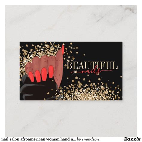 Nail Salon Business Cards | Zazzle | Salon business cards, Nail salon business cards ...