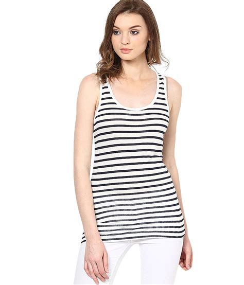 Vero Moda White Striped Top Buy Vero Moda White Striped Top Online At