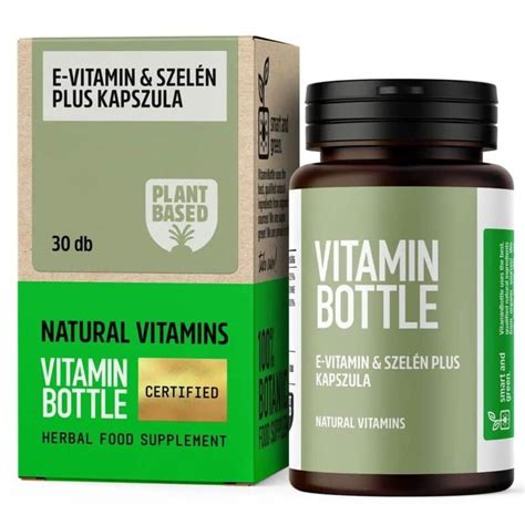 Vitamin Bottle E vitamin Szelén Plus kapszula 30db BioBolt eu