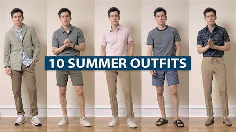 10 Easy Summer Outfits For Guys Comfy Casual Men S Style YouTube