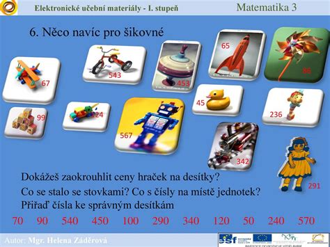 Elektronick U Ebn Materi Ly I Stupe Matematika Ppt St Hnout