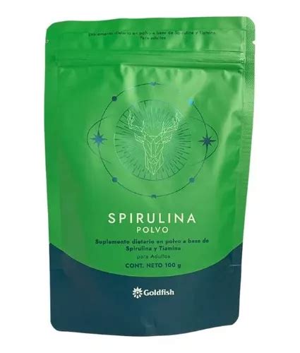 Spirulina Polvo Goldfish Vit Proteinas Y Minerales X 100g