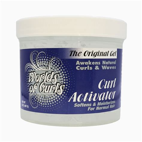 Worlds Of Curls Curl Activator Gel For Normal Hair Oz Pack Of