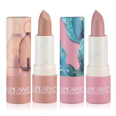 CAHIUYOA Juego de 2 lápices labiales mate color nude terciopelo mate brillo de labios nude de