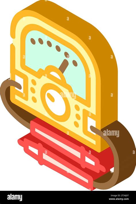 Voltage Measurement Electronics Isometric Icon Vector Illustration