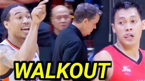 Walk Out Si Tim Cone Inangasan Nanaman Ni Newsome Si Thompson