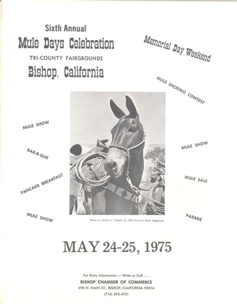 Bishop Mule Days