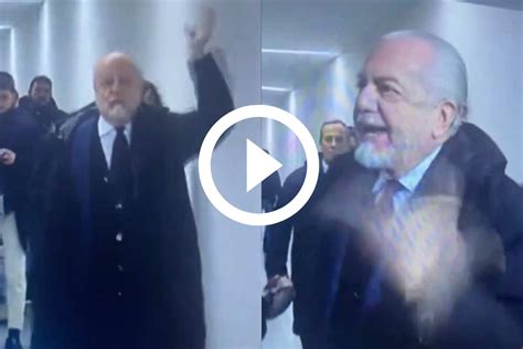 De Laurentiis Infuriato Prima Di Napoli Juve Successo Negli