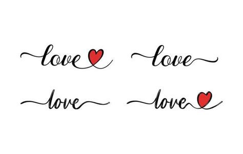 Love Calligraphy Vector Art, Icons, and Graphics for Free Download