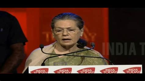 UPA Chairperson Smt Sonia Gandhi S Speech India Today Conclave 2018