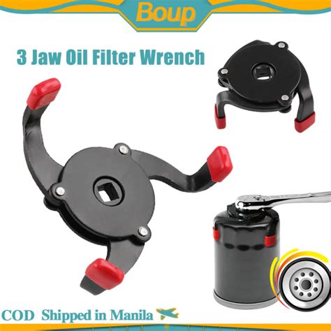 Auto 3 Jaw Oil Filter Wrench Universal Adjustable Cars Oil Filter