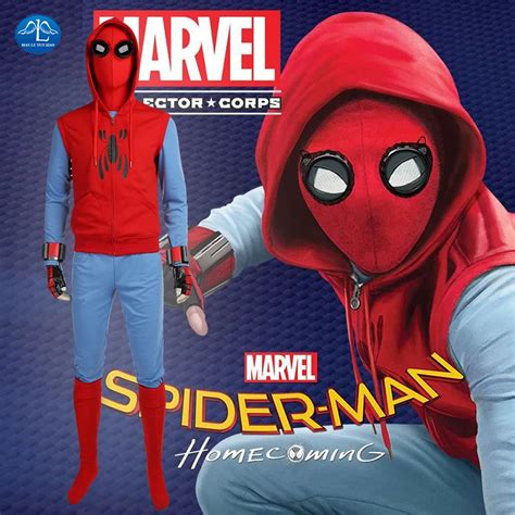 Buy Spiderman Homecoming Cosplay Costume Tom Holland