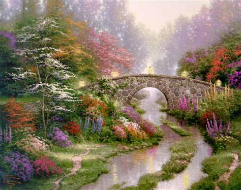 Stillwater Bridge X Paper By Thomas Kinkade