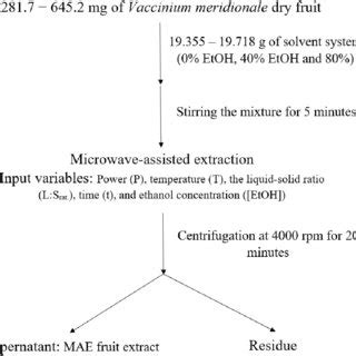 Scheme Of The Microwave Assisted Extraction Of Total Polyphenols In