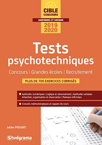 1 000 tests psychotechniques Concours Grandes écoles Recrutement