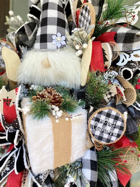 Digital Tutorial How To Create This Buffalo Plaid Elf Wreath Etsy