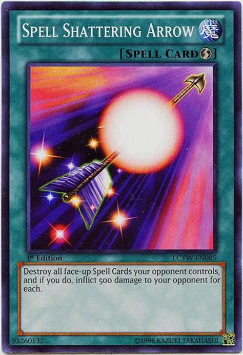 Yugioh Legendary Collection 3 Single Card Common Spell Shattering Arrow Lcyw En085 Toywiz