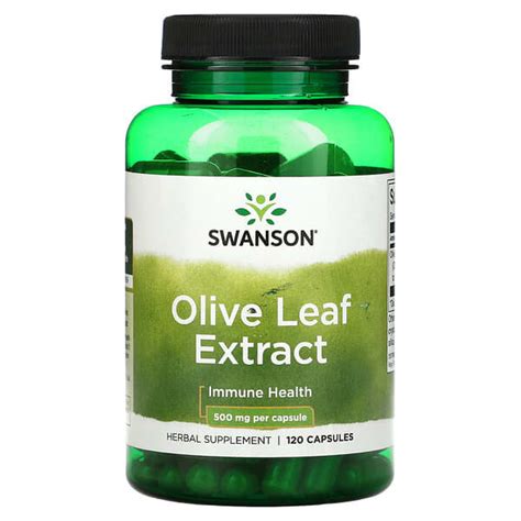 Swanson Olive Leaf Extract 500 Mg 120 Capsules