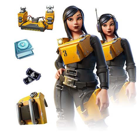 Fortnite Machinist Mina Pack Item Bundle Png Pictures Images