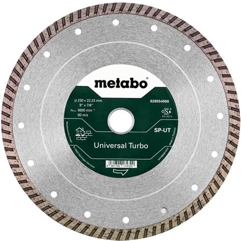 Metabo Diamanttrennscheibe Universal UT 230 X 22 23mm Beton Sandsteine