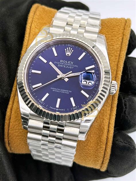 Rolex Datejust Oyster Perpetual Çelik Beyaz Altın Replika Saat Eta