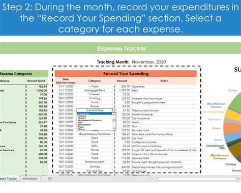 Expense Tracker Excel Spreadsheet Template, Monthly Expenditure ...