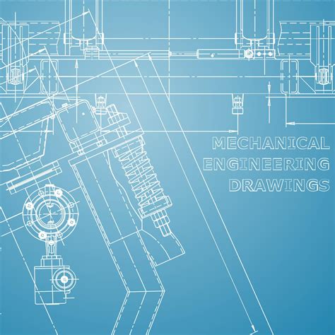 Blueprint. Vector engineering illustration. Computer aided design ...