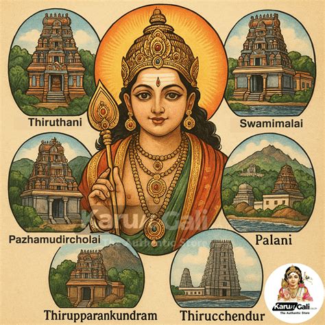 arupadai veedu   sacred abodes  lord murugan karungali malai