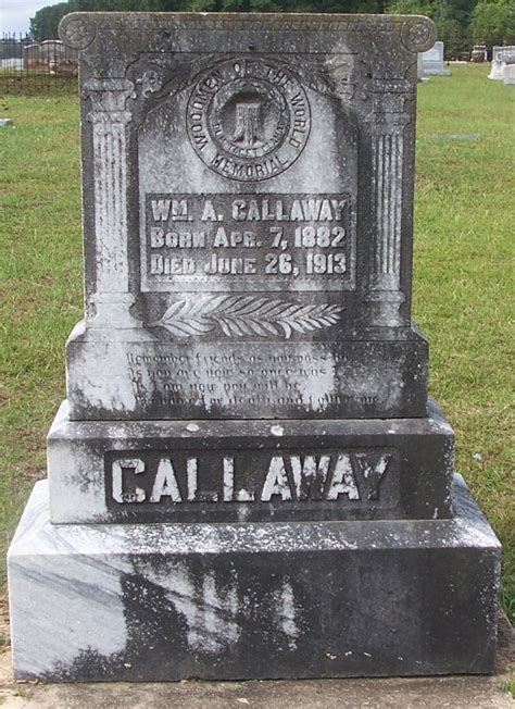 William A Callaway Find A Grave Memorial