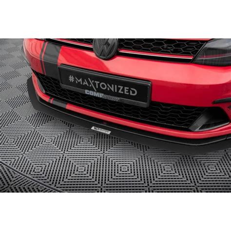 Maxton Sport Lame Du Pare Chocs Avant Vw Golf Vii Gti Clubsport