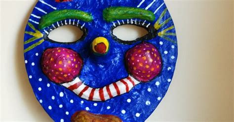 Here Is A Paper Mache Mask You And Your Kids Can Make For Halloween I