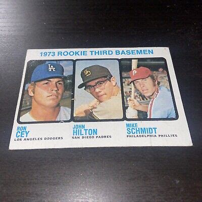 Mike Schimdt Ron Cey Rookie Rc Topps Rookie Third Basemen