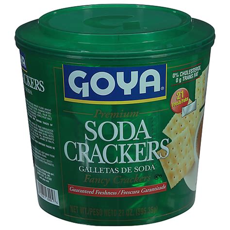 Goya Soda Crackers Plastic Container Hispanic Foodtown